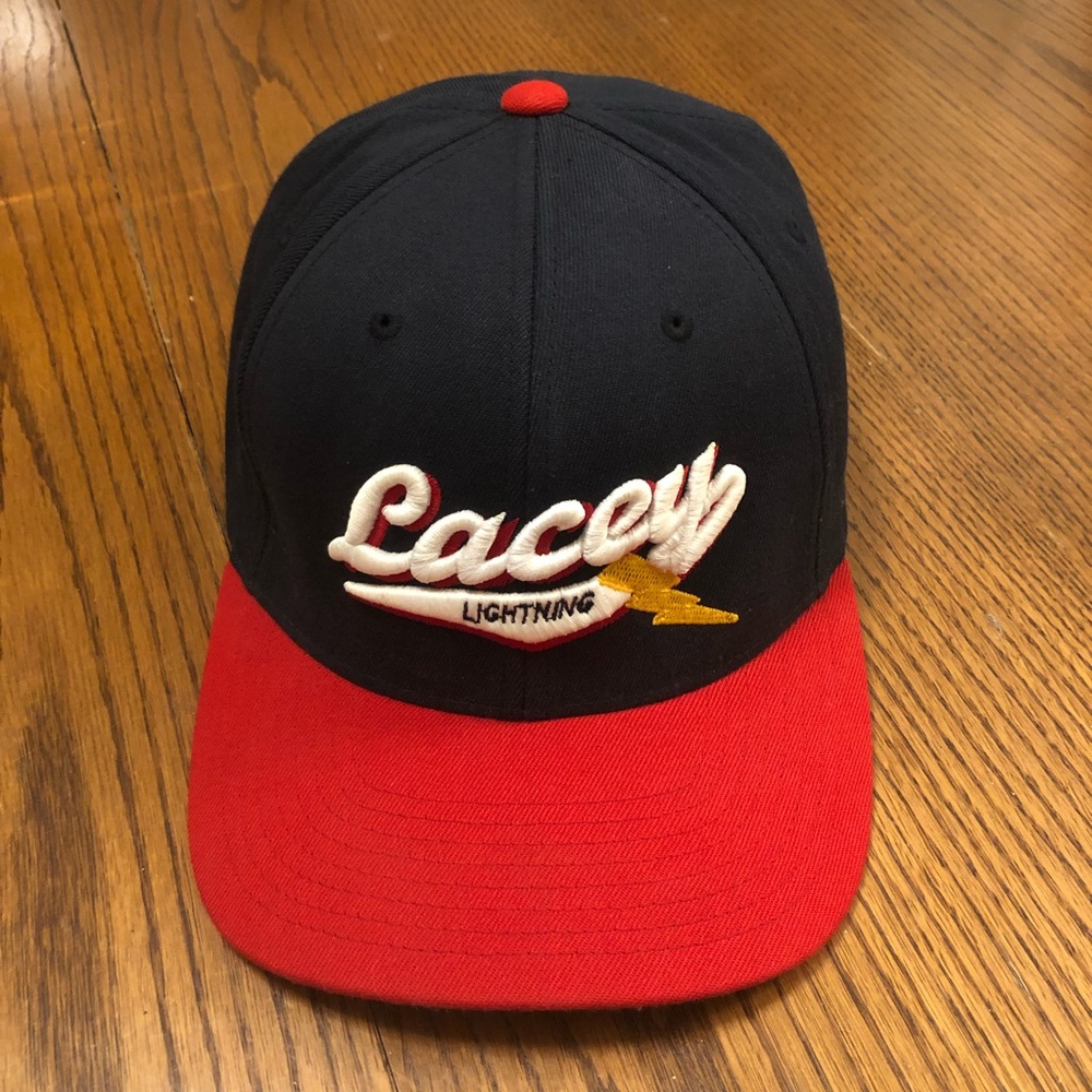 LACEY LIGHTNING- USABL Travel Baseball Club Baseball Cap Hat 
Sz 7 3/8 - 8 L/XL